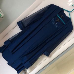 Navy Blue Semi Formal 2 piece Dress